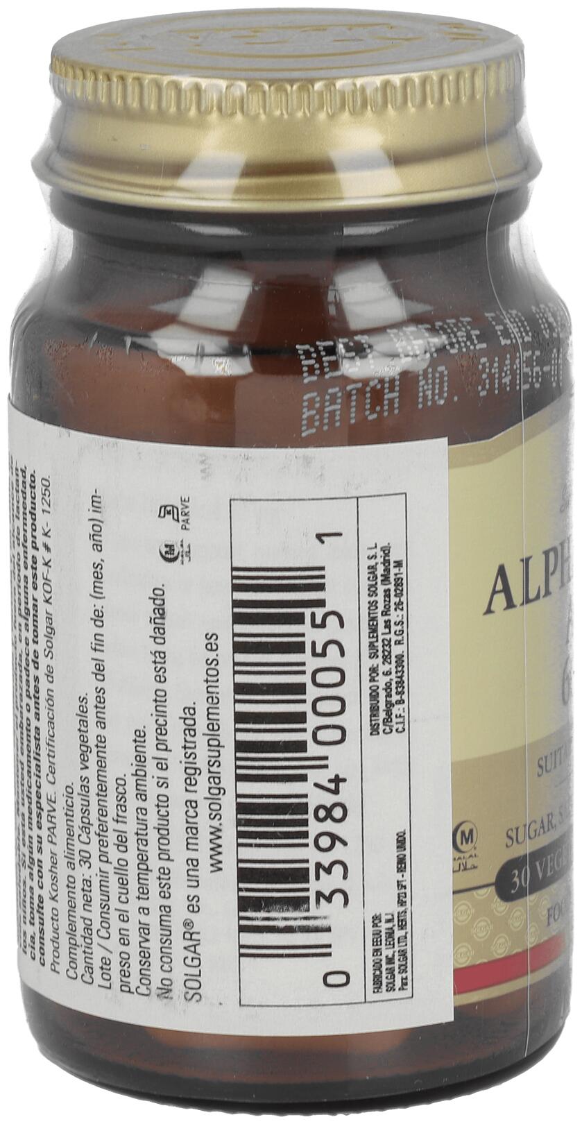 Acido Alfa Lipoico 60 mg 30 Cápsulas 3/3