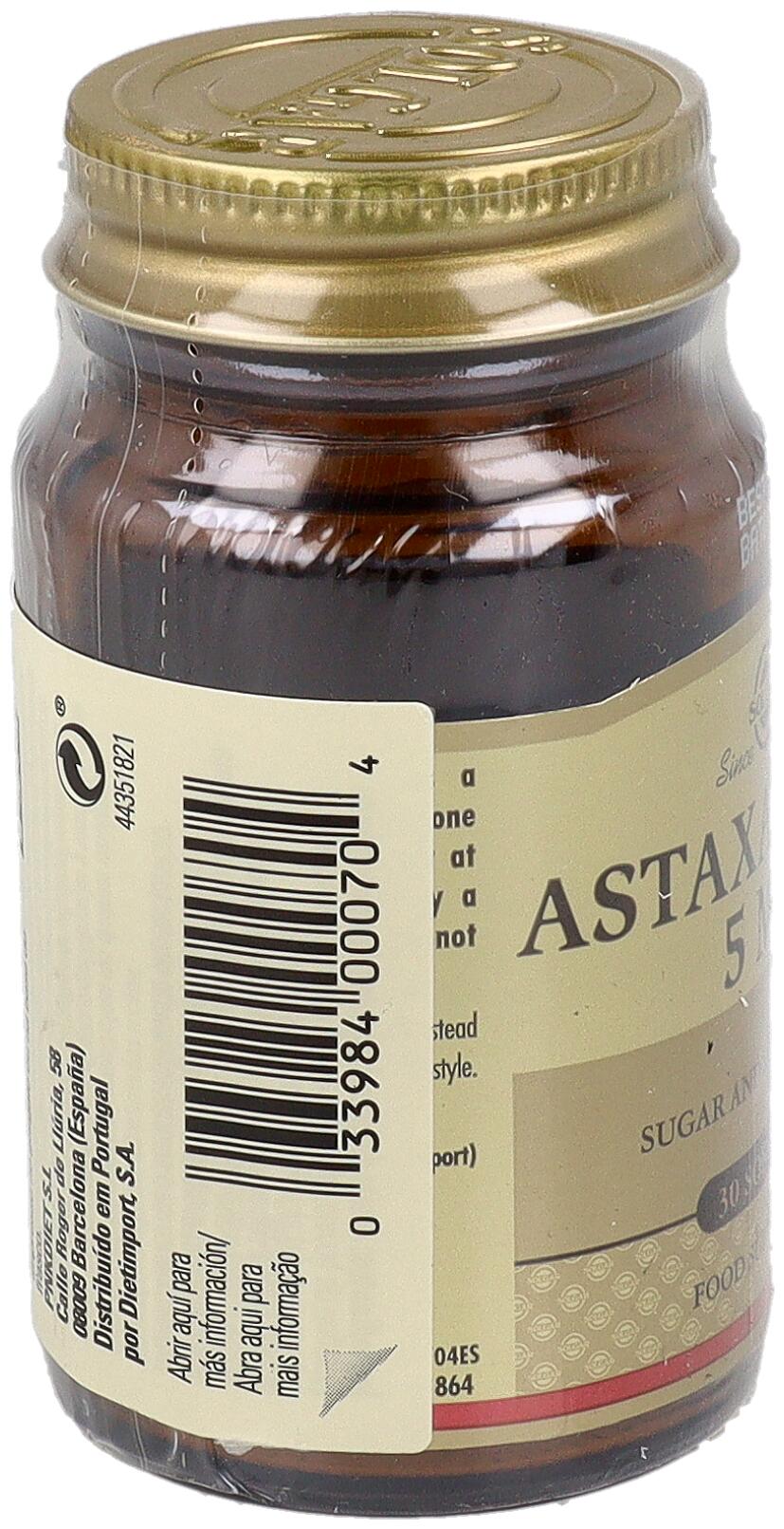 Complejo de Astaxantina 5 mg 30 Cápsulas 3/3