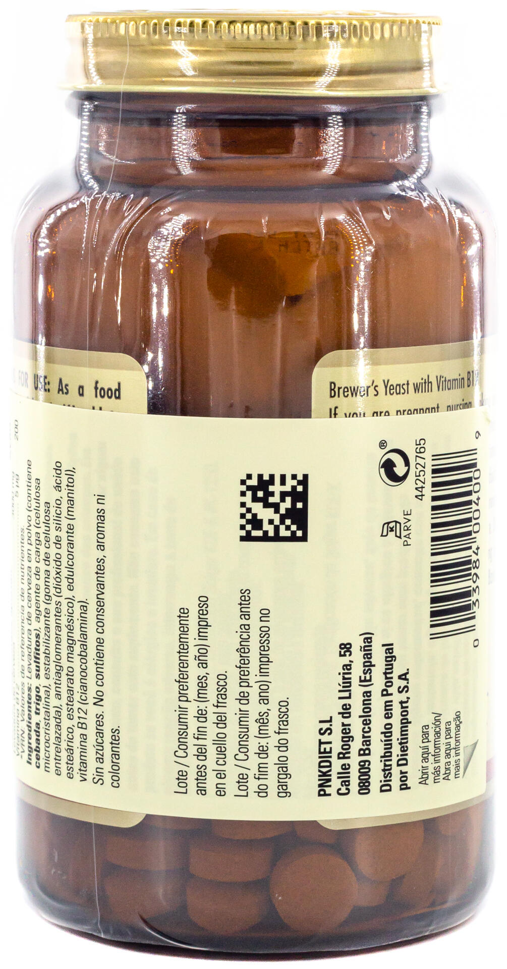 Levadura Cerveza 500 mg 250 Comprimidos 2/3