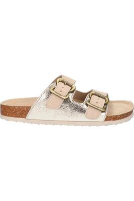 Flache Sandalen damen MTNG LAZY gold