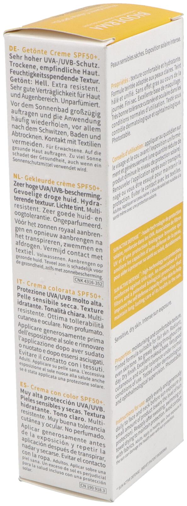 Protector Solar con Color Bioderma Photoderm 1 L 2/3