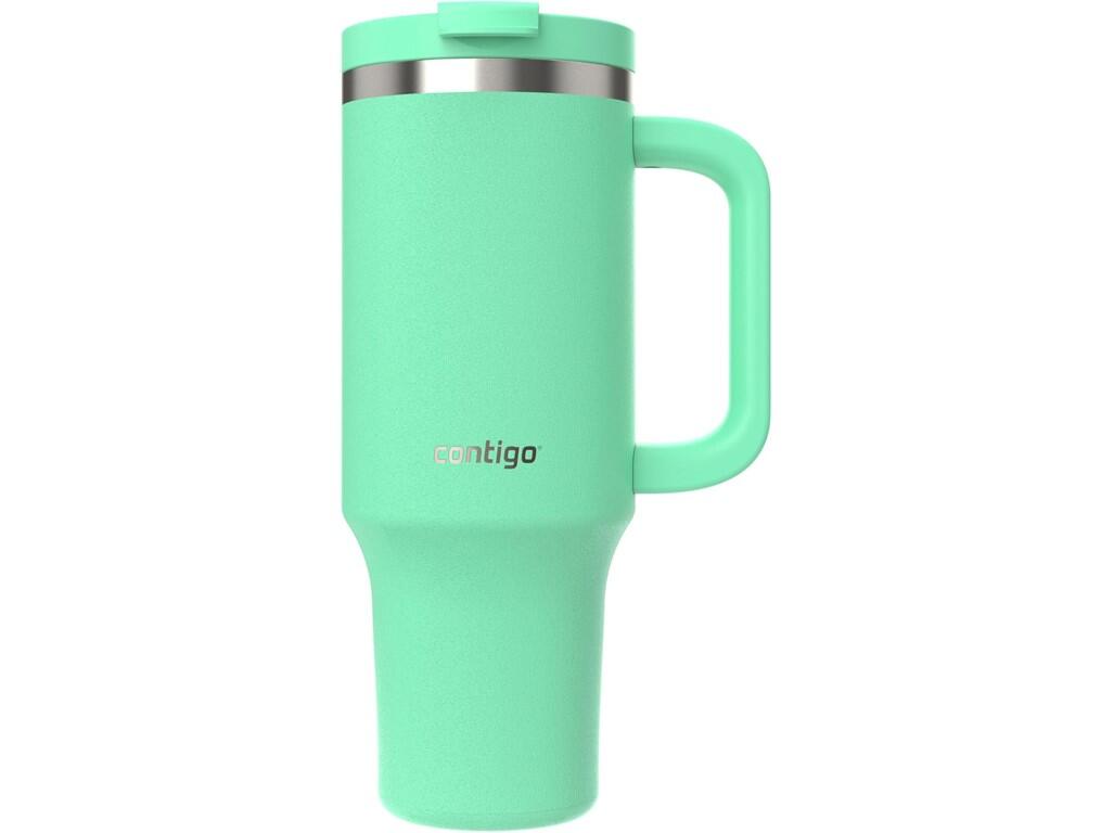 Chilly Tazza Termica da Caffè - Tazzine da Caffè con Coperchio e Doppio Fondo - Acciaio Inox - 500ml - Pastellrosa