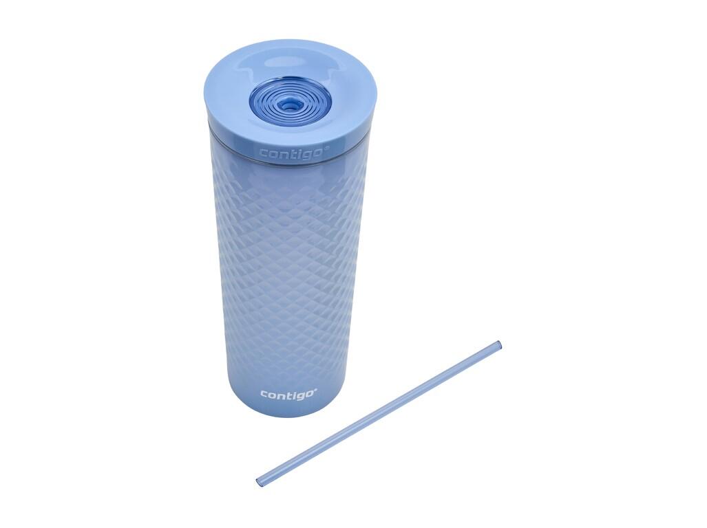Tazza con cannuccia Contigo Autoclose Tumbler 590 ml, blu scintillante 4/6