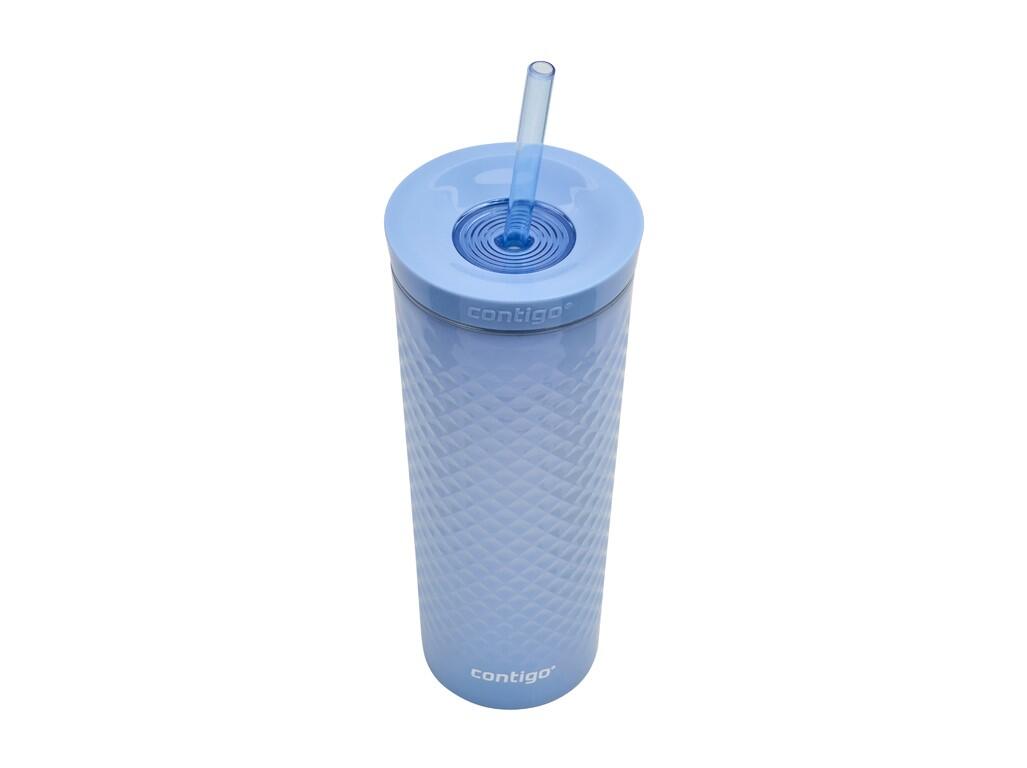 Tazza con cannuccia Contigo Autoclose Tumbler 590 ml, blu scintillante 5/6