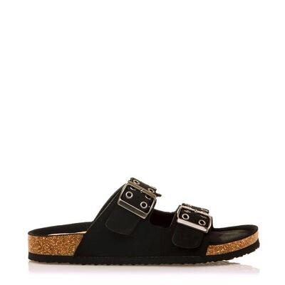 Flache Sandalen damen MTNG LAZY schwarz