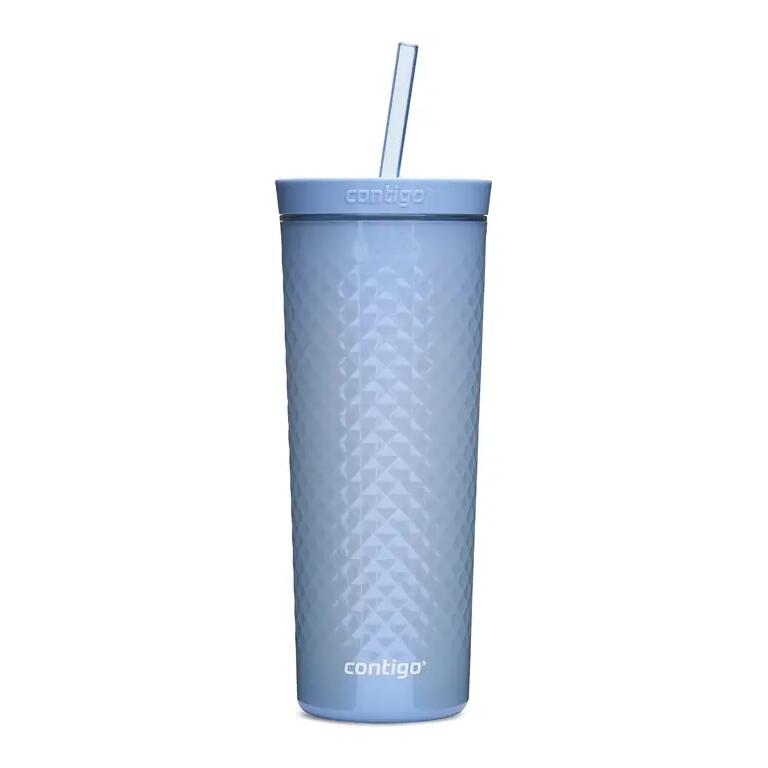 Cestovný hrnček so slamkou Autoclose Tumbler 590 ml, ľadovcovo modrá