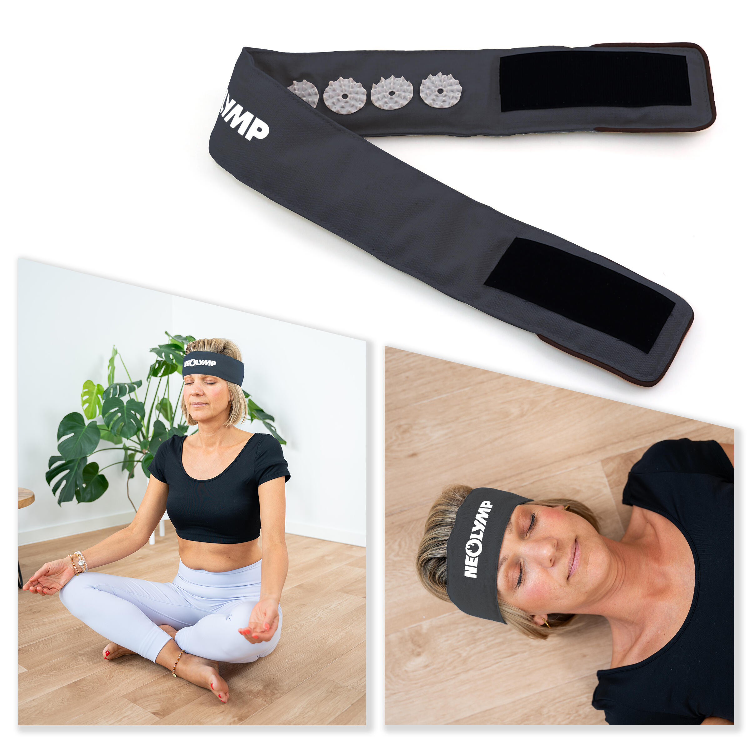 Akupressur Stirnband – Verstellbar - Kopf- und Kiefermassage – Akupunktur 6/7