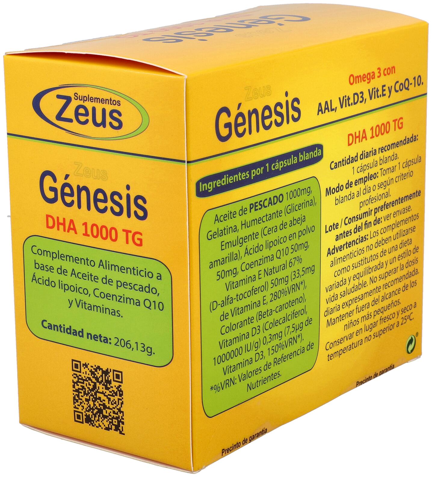 Zeus Genesis Dha Tg 1000- Omega-3 (120 Caps ) 3/3