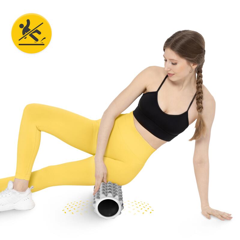 Roller do masażu z kolcami 4FIZJO EVA 33 cm