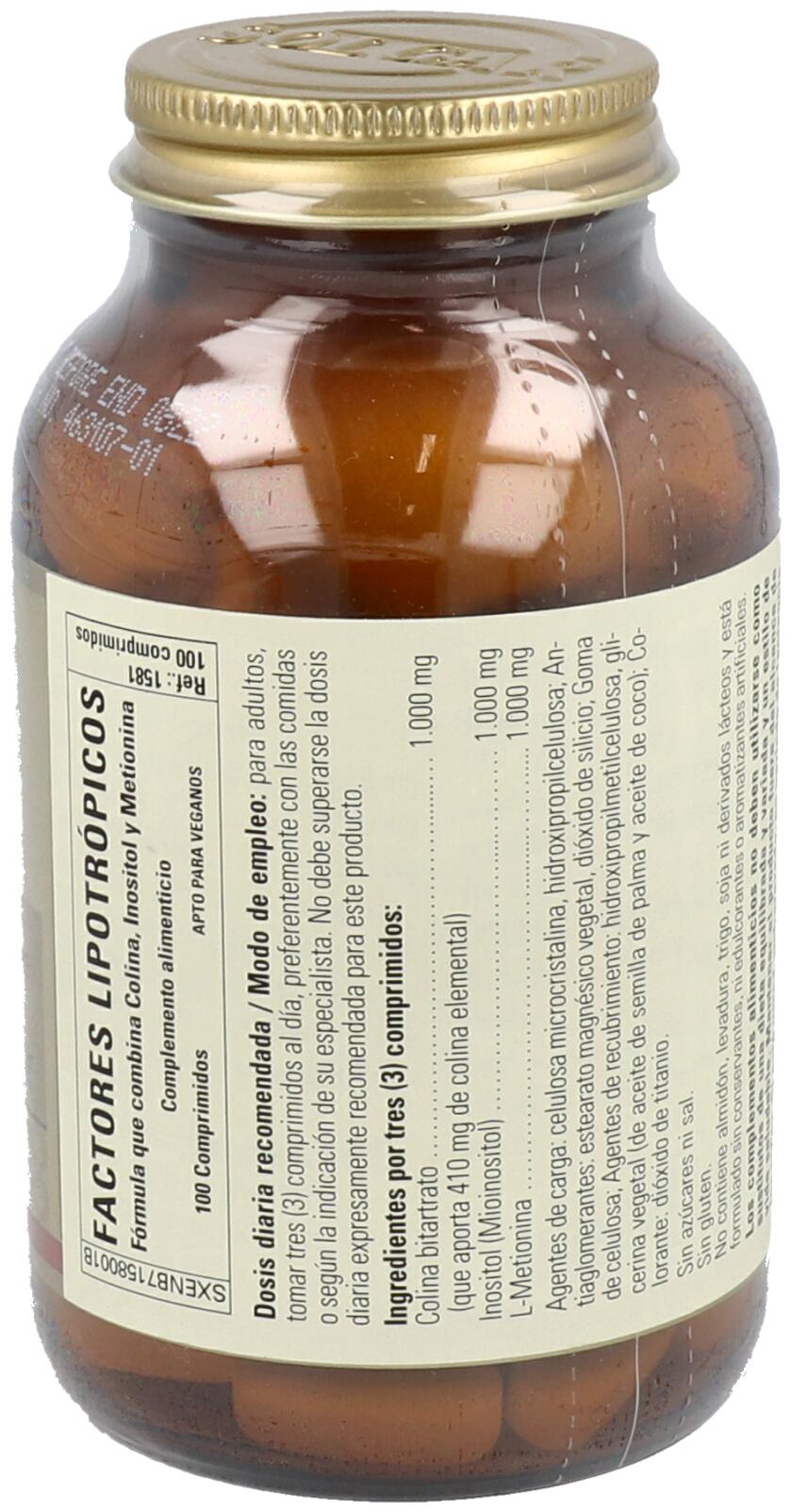 Factores Lipotrópicos Comprimidos 3/3