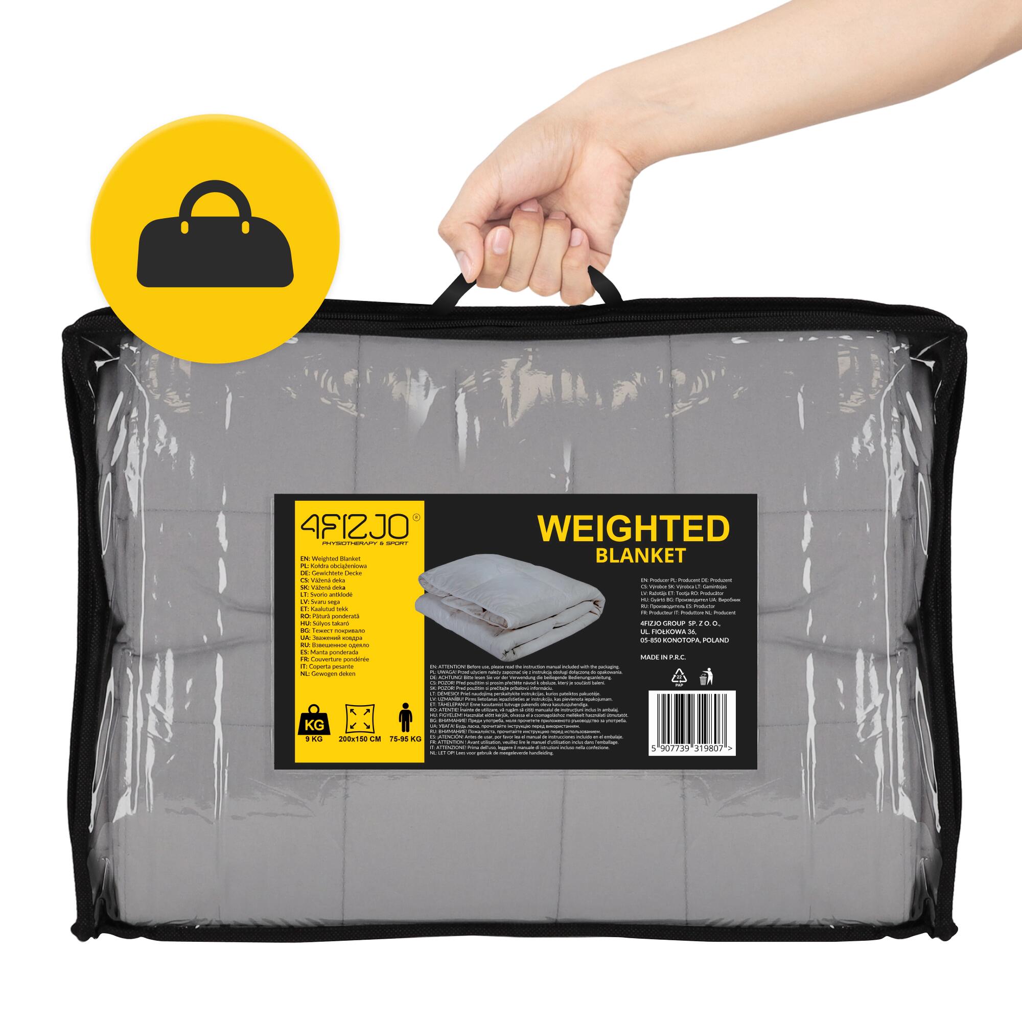 Gewichtsdecke 9 kg 4FIZJO WB03 Schwere Decke zur Entspannung 7/7