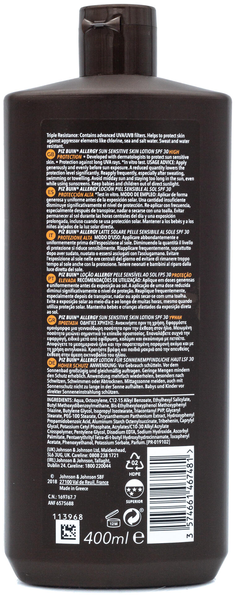 Protetor Solar Corpo Pele Sensível Loção FPS30 2/3