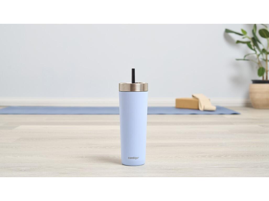 Tazza termica con cannuccia Contigo 720 ml, blu 3/6