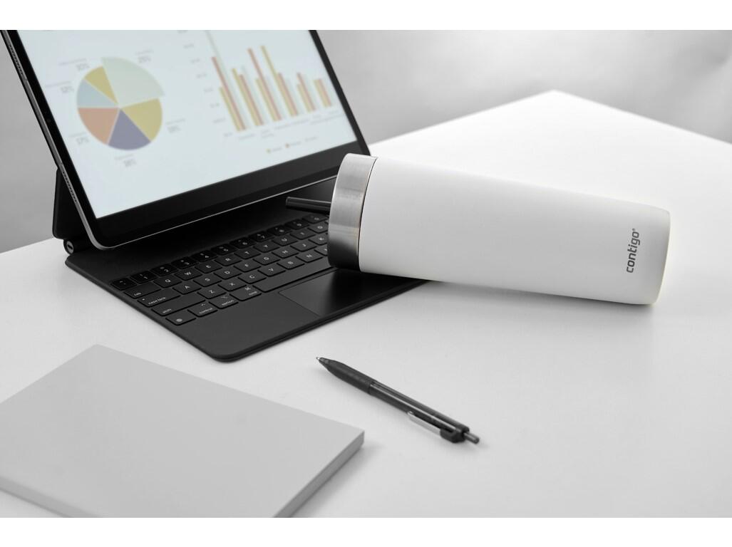 Tazza termica con cannuccia Contigo 720 ml, bianca 6/7