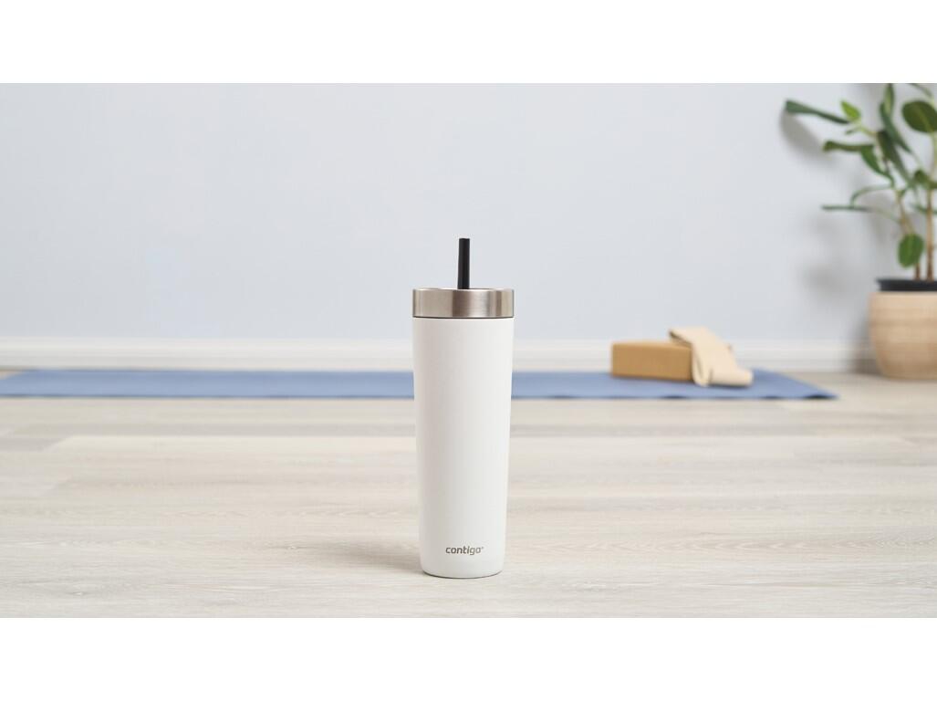 Tazza termica con cannuccia Contigo 720 ml, bianca 3/7
