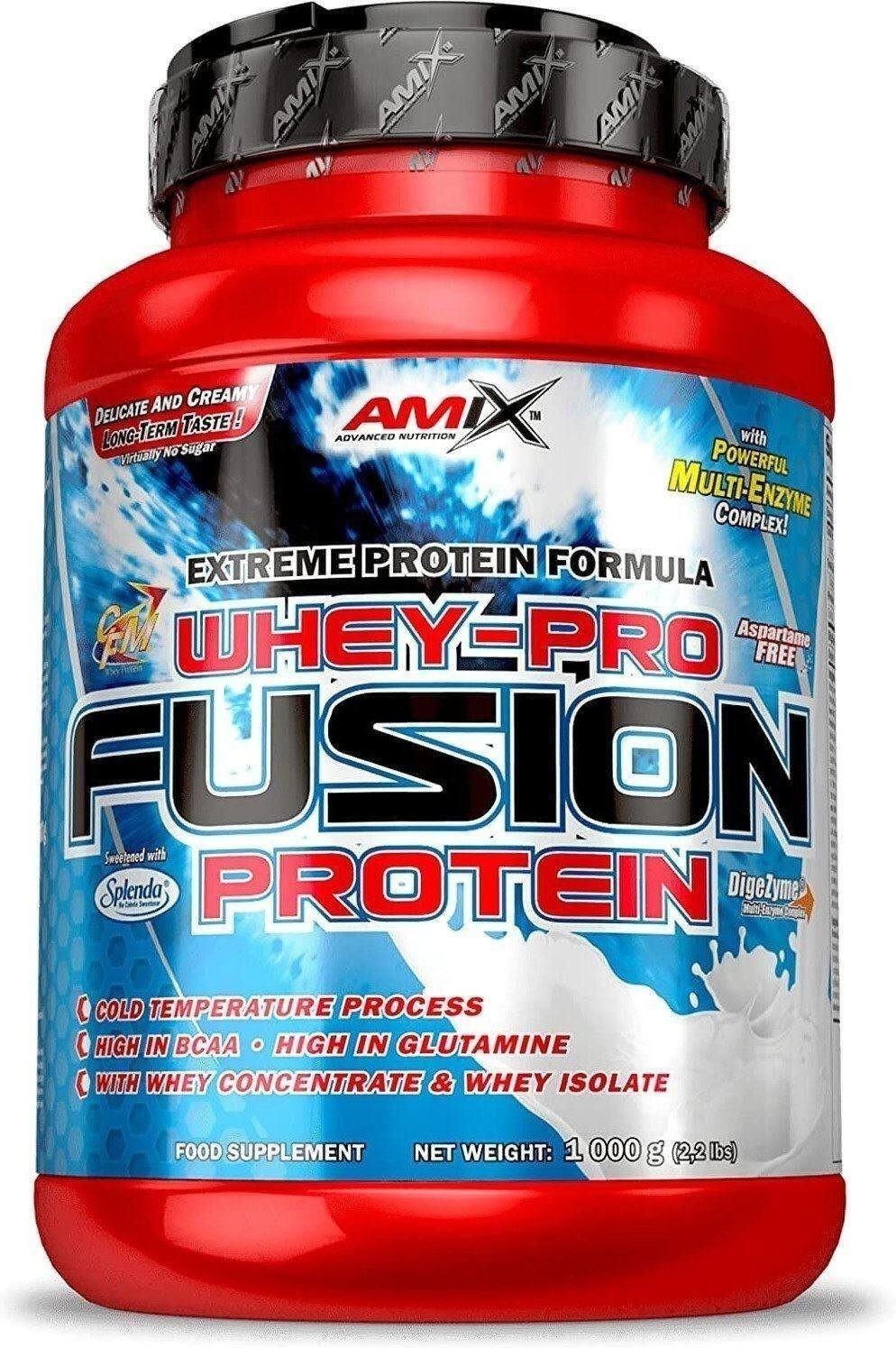 Whey pro fusion protein - 1kg morango da amix nutrition