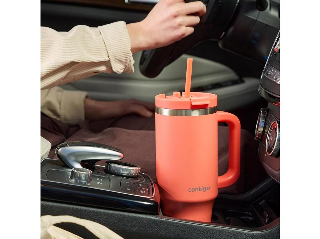 Tazza termica con cannuccia Contigo 1200 ml, corallo 6/6