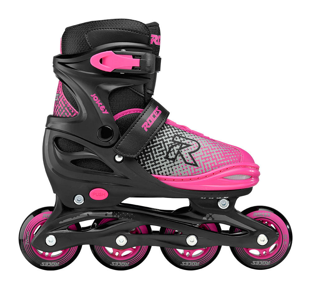 ROCES Roces - Jokey X Girl Verstelbare Skeelers - Kinderen - Zwart/roze -