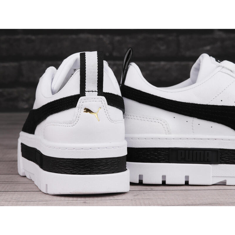 Pantofi sport femei Puma Mayze Lth, Alb
