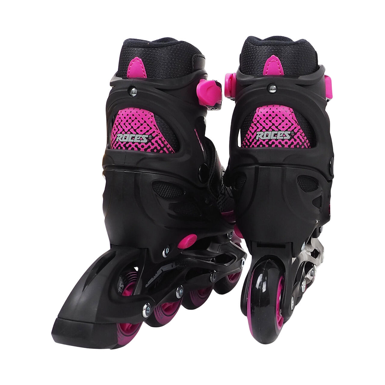 Patines - Jokey X - Ajustable - Niñas - Negro - Rosa 6/7