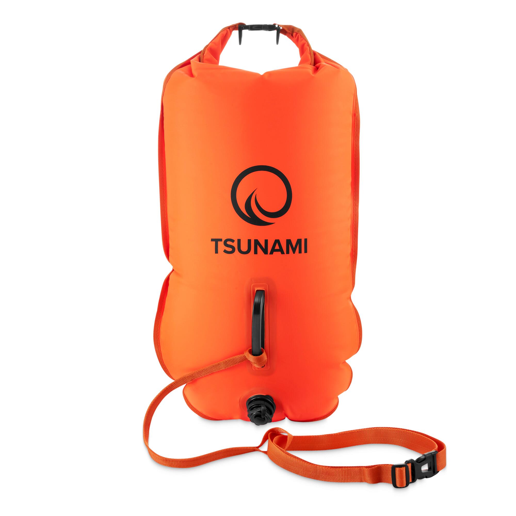 Dmuchana bojka asekuracyjna z suchą kieszenią 2 w 1 TSUNAMI PRO