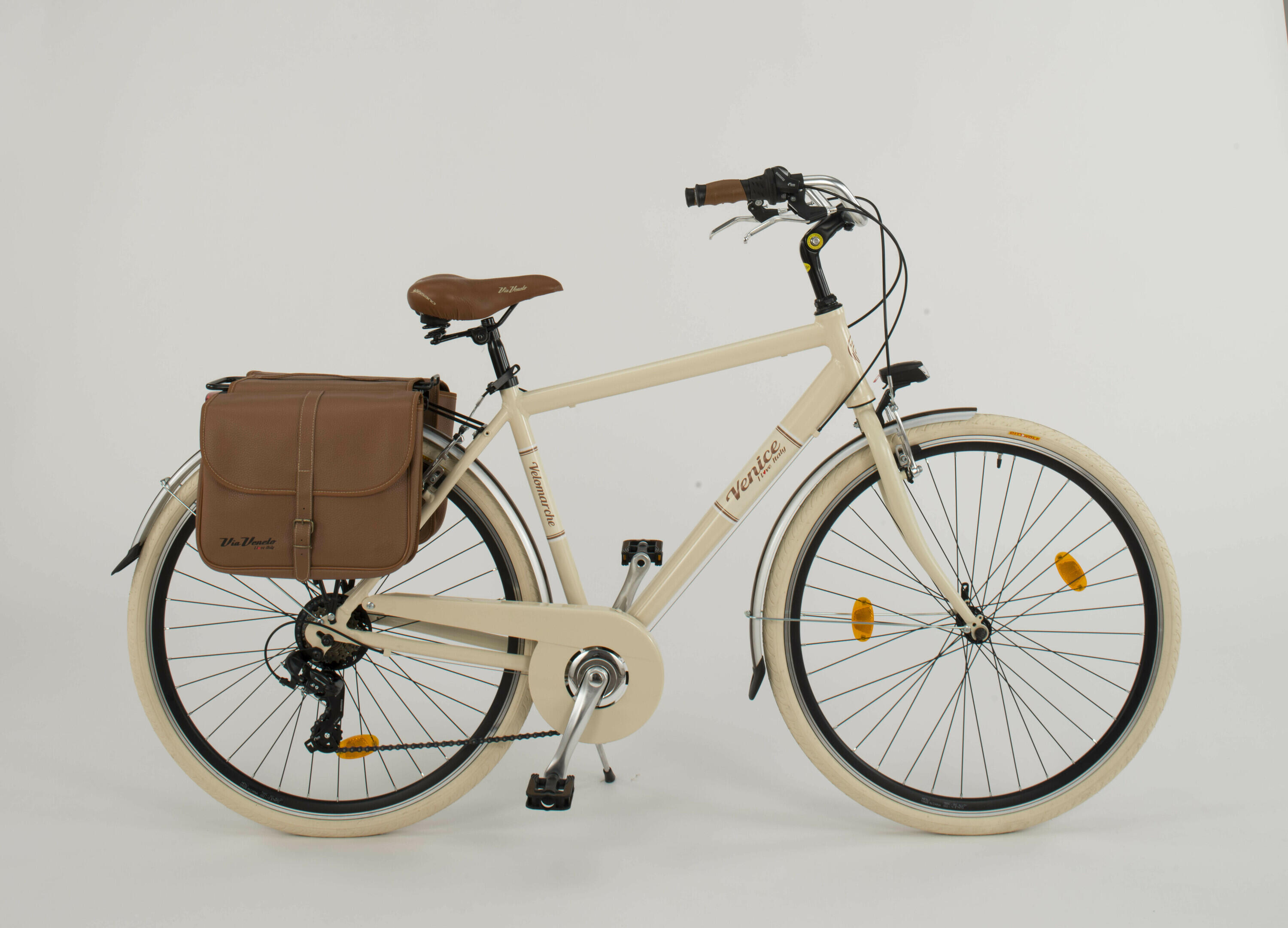 Cityfahrrad 28 Zoll 605 Aluminium Man Beige 1/5