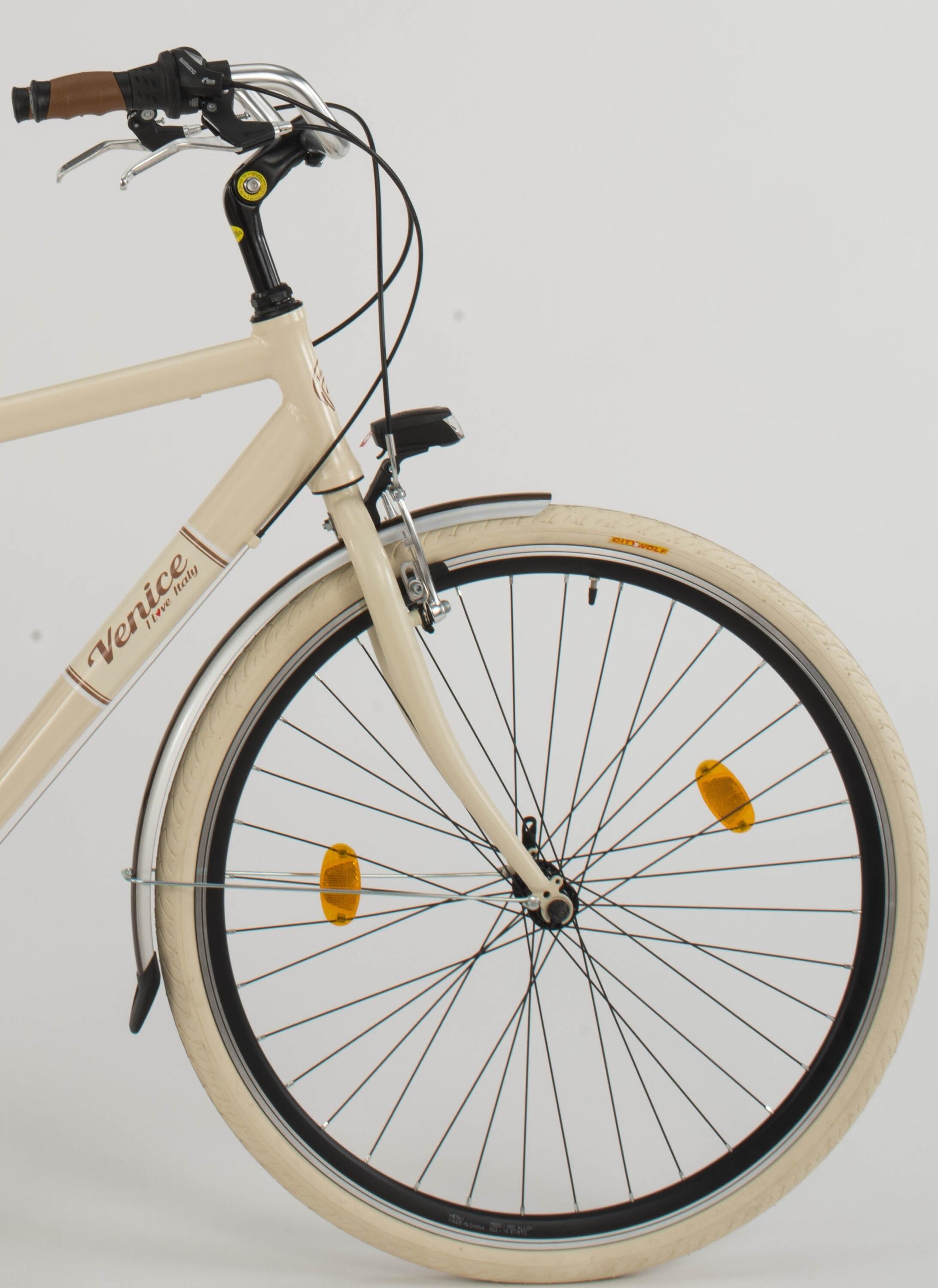 Cityfahrrad 28 Zoll 605 Aluminium Man Beige 3/5