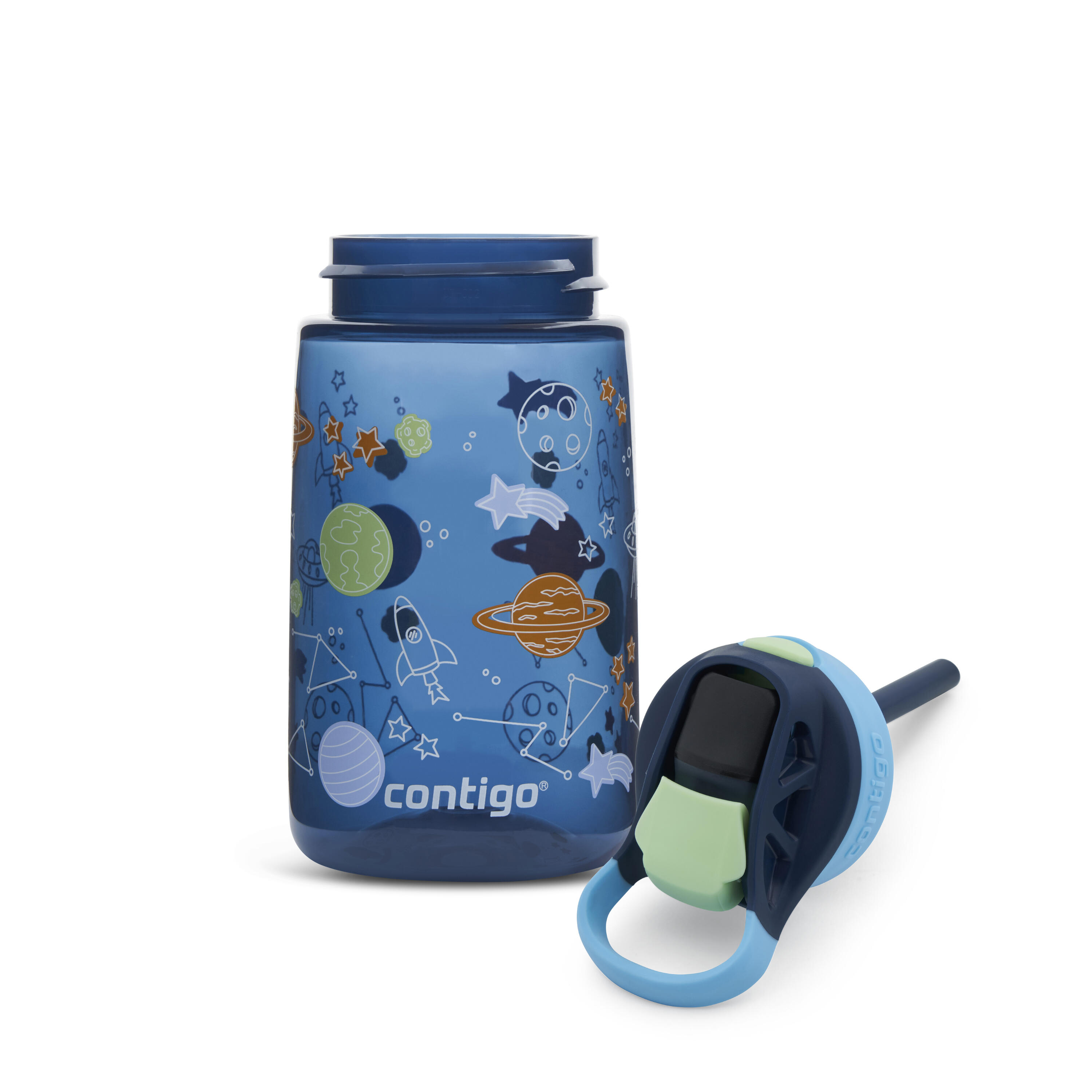 Bottiglia per bambini Contigo Easy Clean 420 ml, Blueberry Cosmos 5/7