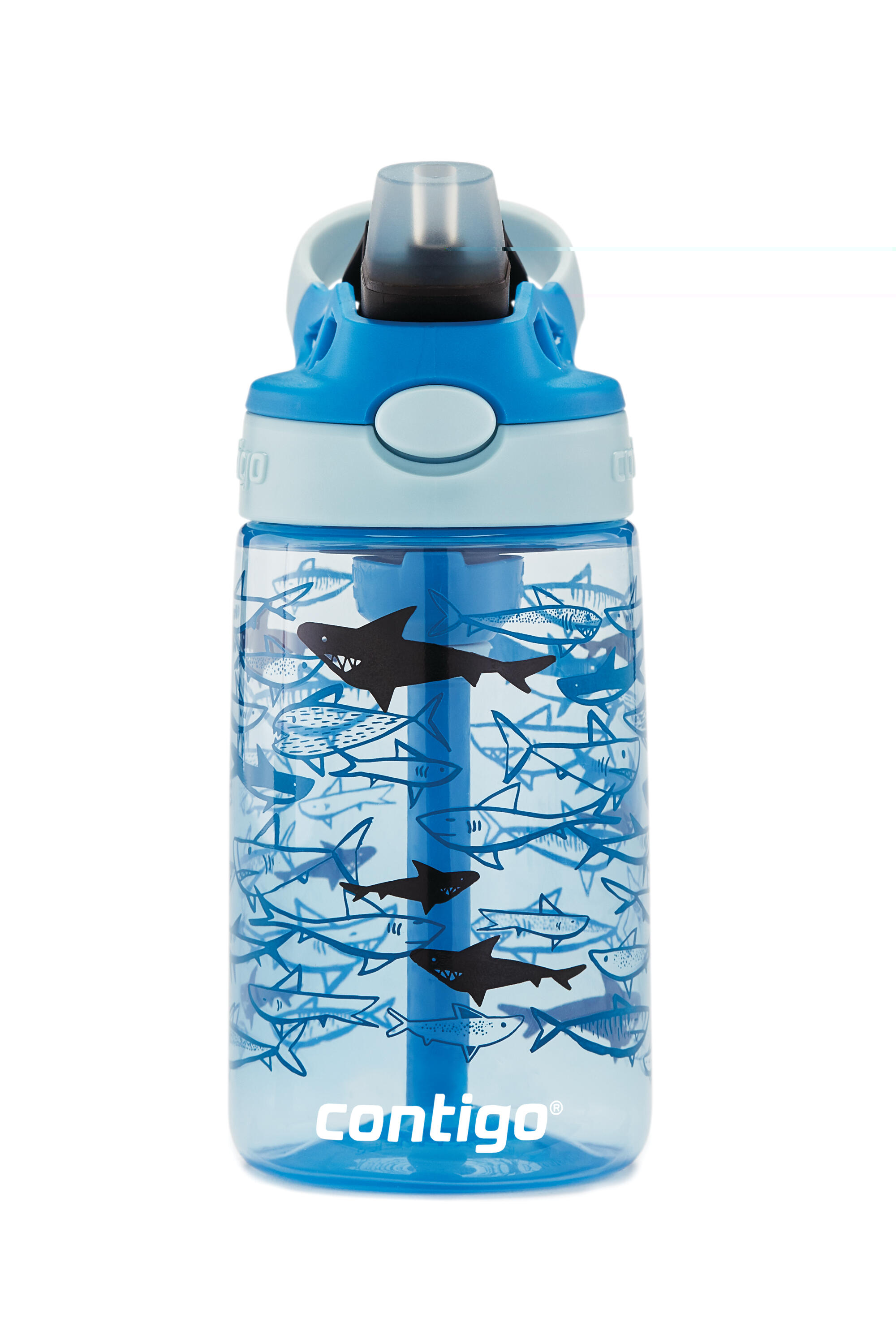 CONTIGO Bottiglia per bambini Contigo Easy Clean 420 ml, Blue Sharks