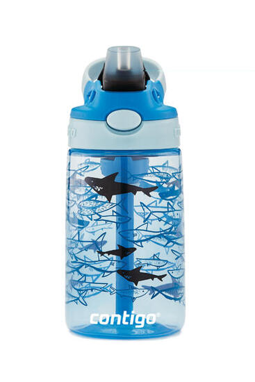 Butelka dla dzieci Easy Clean 420 ml, Blue Sharks