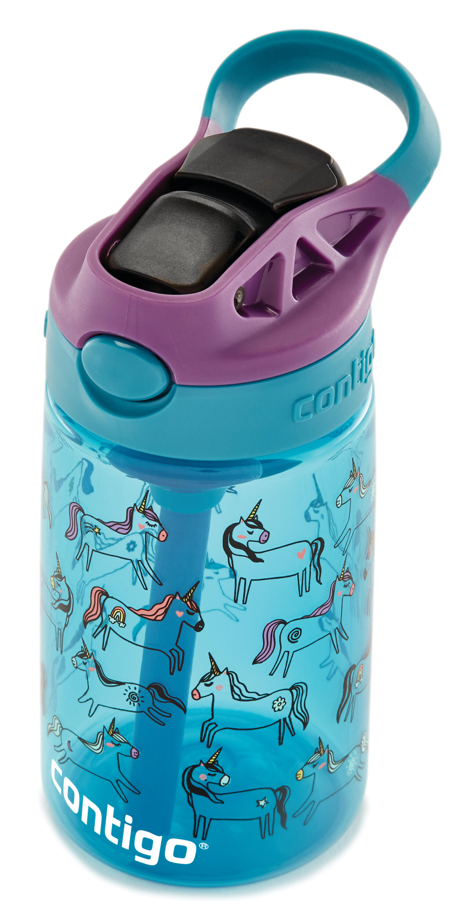 Bottiglia per bambini Contigo Easy Clean 420 ml, Unicorns 4/7