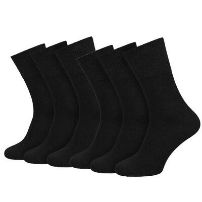 Diabetikersocken für Damen und Herren | wadenlang | 6 Paar | Grau