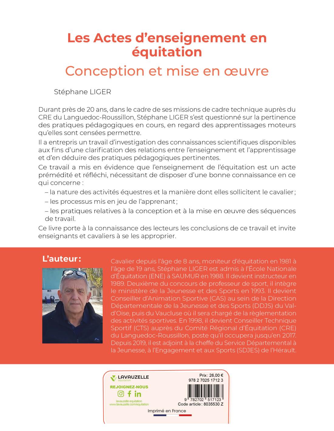 Les Actes d'enseignement en équitation - Conception et mise en œuvre 2/4