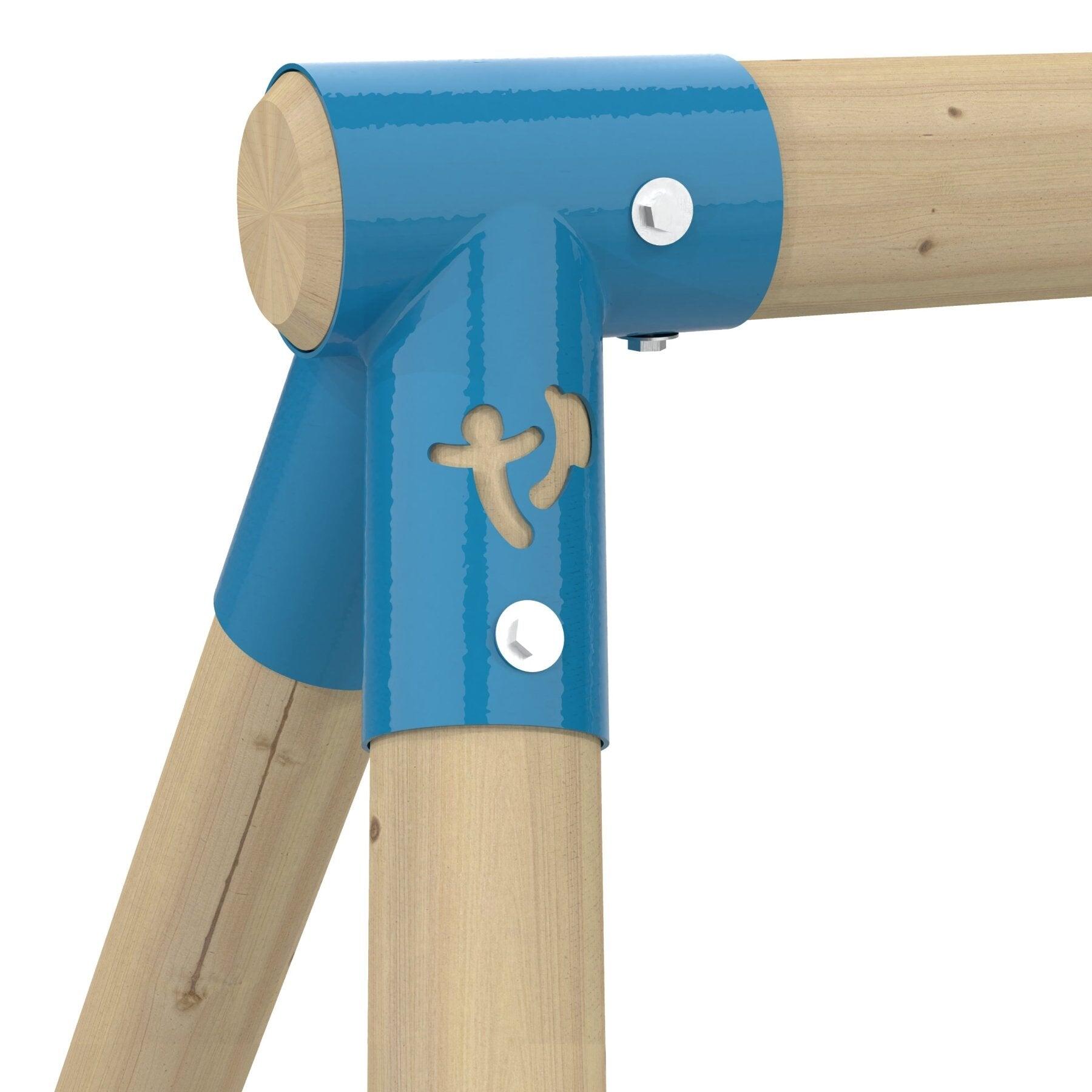Schaukelgestell mit 2 Schaukeln BALANDIER Braun H224cm 3/5