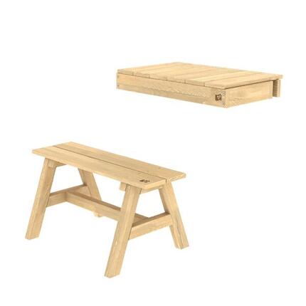 Regal für Spielhaus + Bank braun FSC®