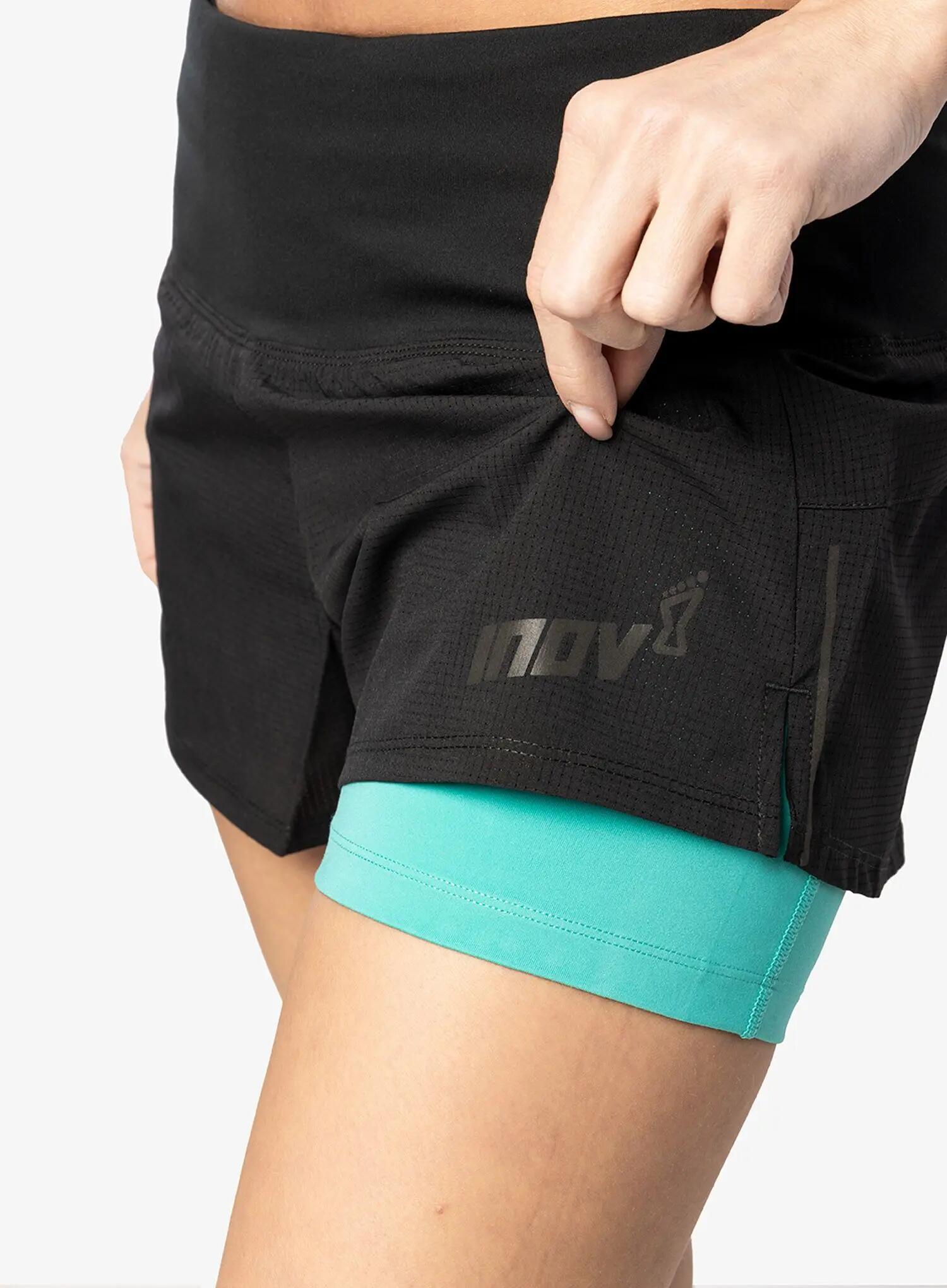 Spodenki do biegania damskie Inov-8 TrailFly Ultra 3 2in1 Short 5/6