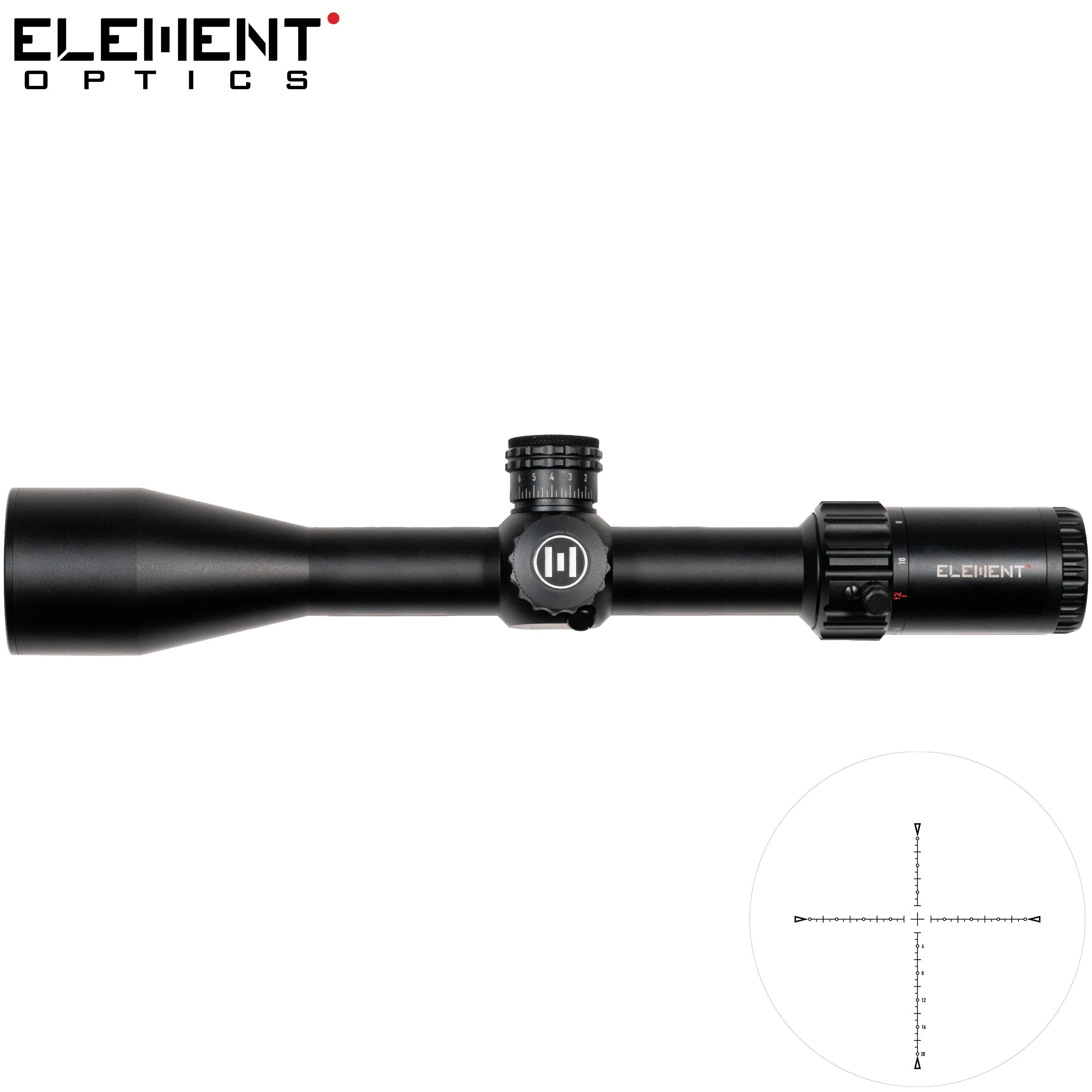 Element Optics - Lunette De Tir Element Optics Helix 6-24x50 Ehr-1c Sfp Moa - Lunette De Visée - Noir - Taille Unique - Decathlon