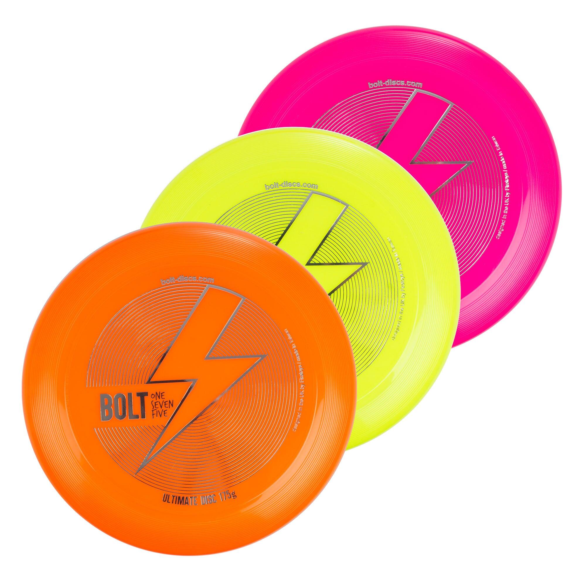 BOLT OneSevenFive Ultimate Frisbee Disc - UV Reactive & Shimmer Colors ...