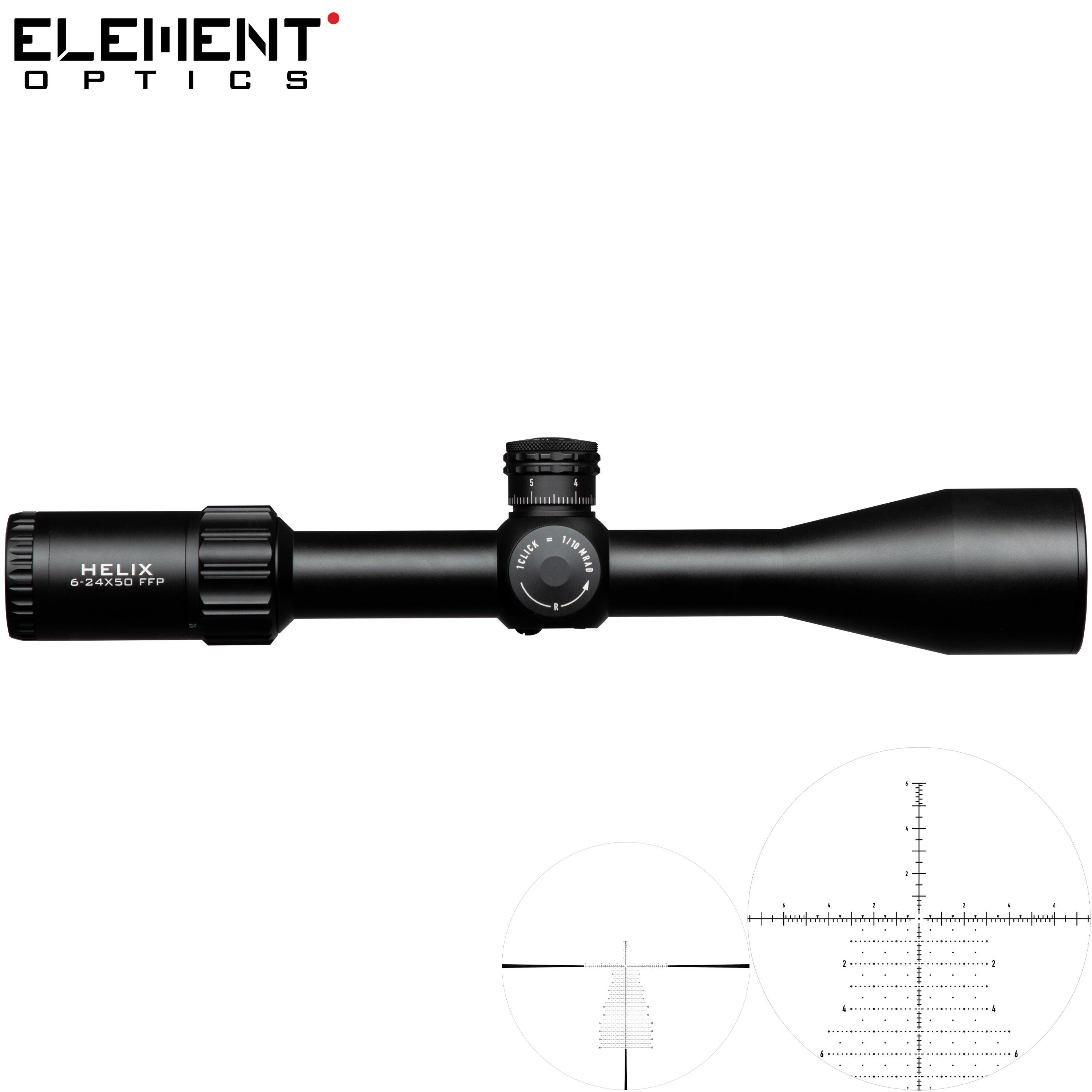 Ottica Element Optics Helix 6-24X50 APR-2D FFP MRAD 3/6