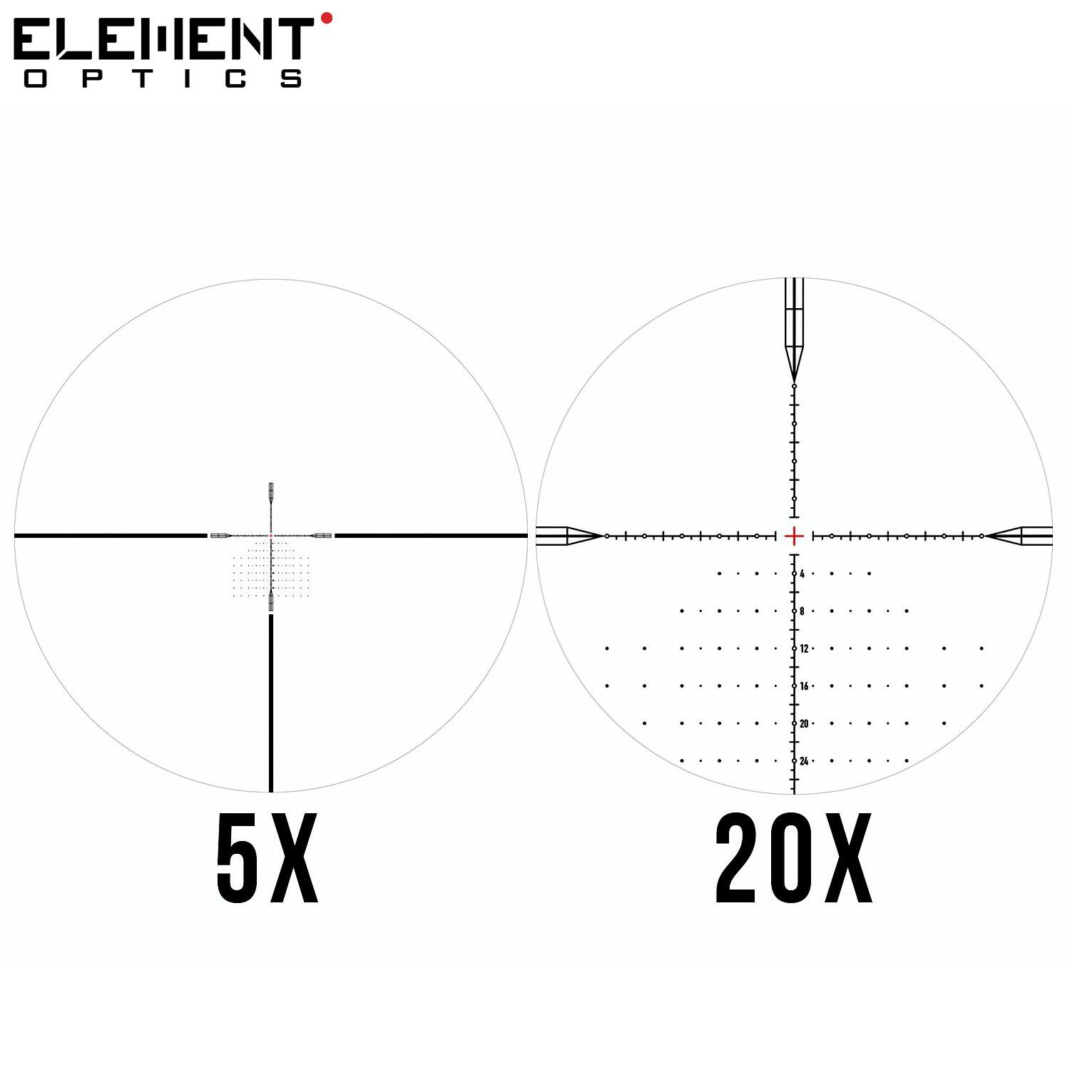 Ottica Element Optics Titan 5-25X56 APR-2D FFP MOA 5/7