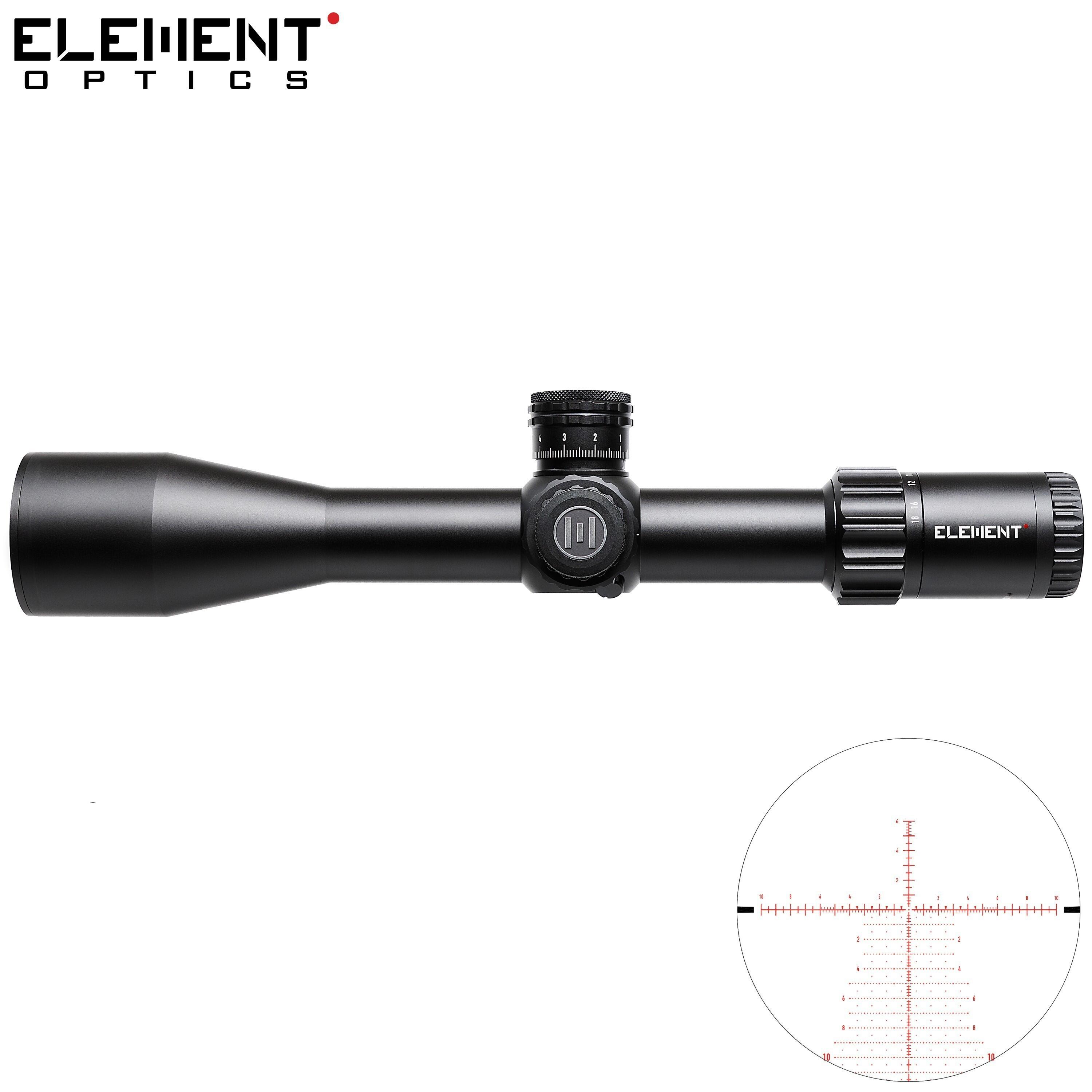 Mira Element Optics Titan 3-18X50 FFP MRAD APR-2D 3/6