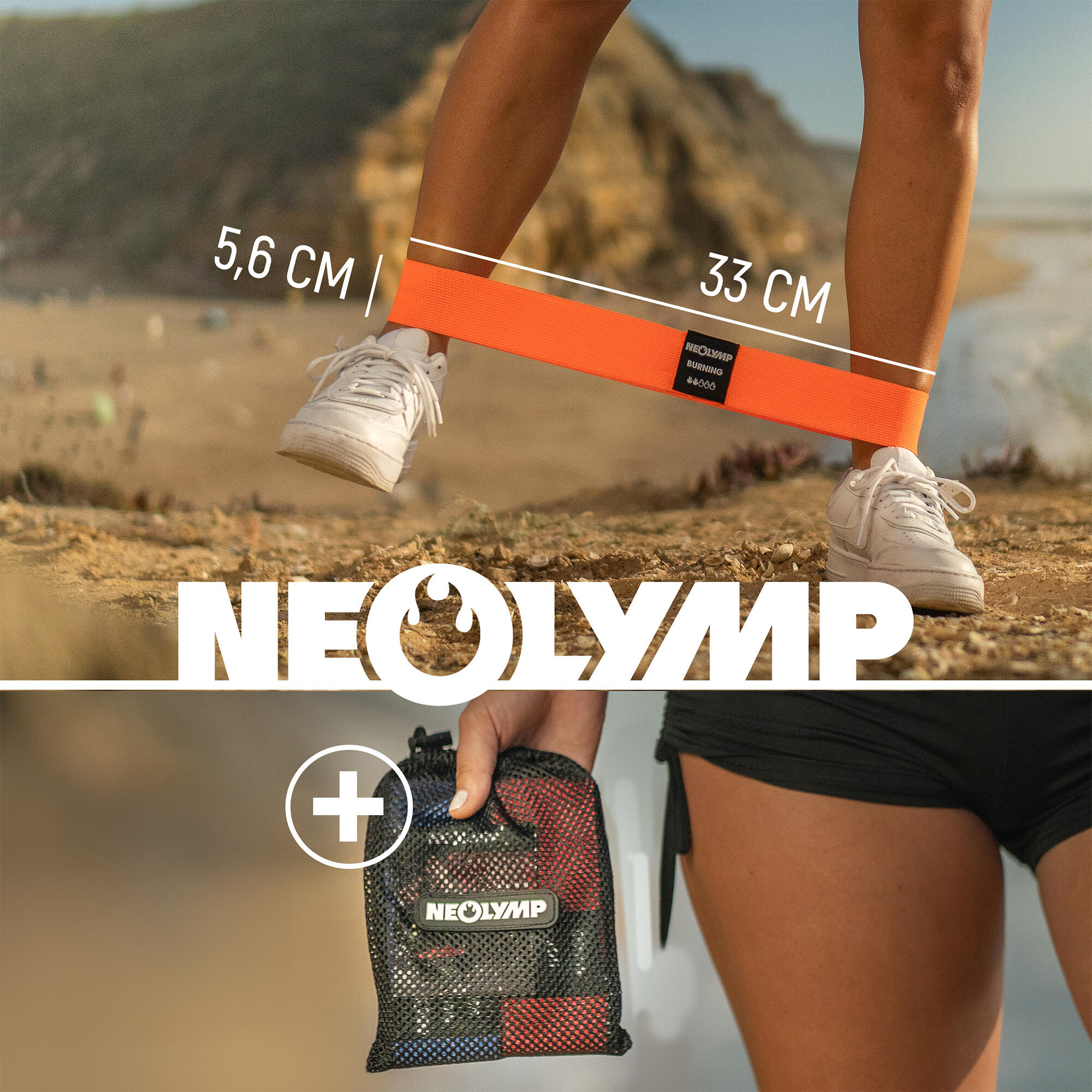 Kurze Fitnessbänder Stufe 1 – Hautfreundliche Mini Bands, robuste Mobility Bands 4/7