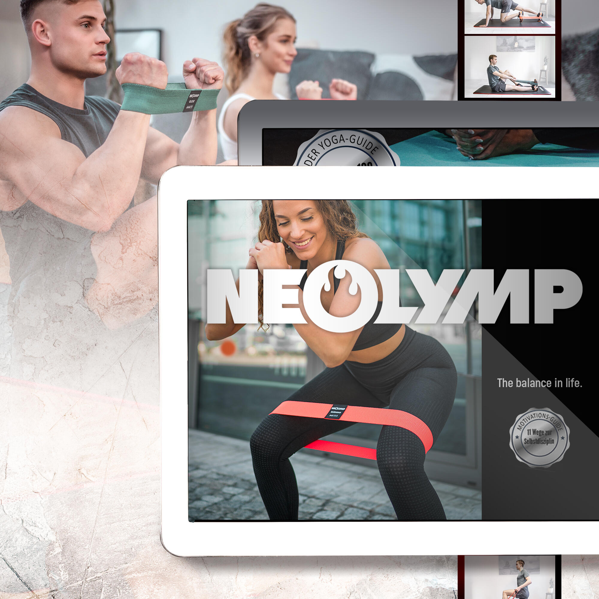 Kurze Fitnessbänder Stufe 1 – Hautfreundliche Mini Bands, robuste Mobility Bands 6/7
