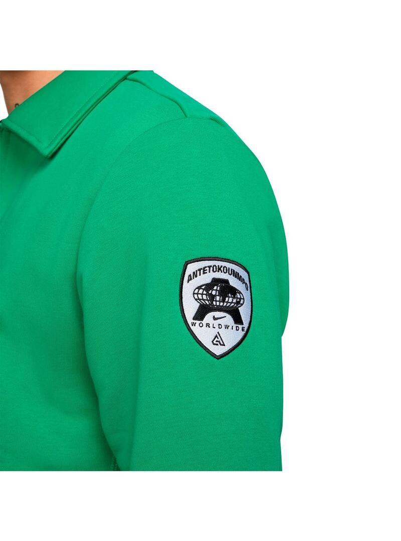 Sudaderas jerseys polares para Hombre Nike Giannis  Verde 5/7
