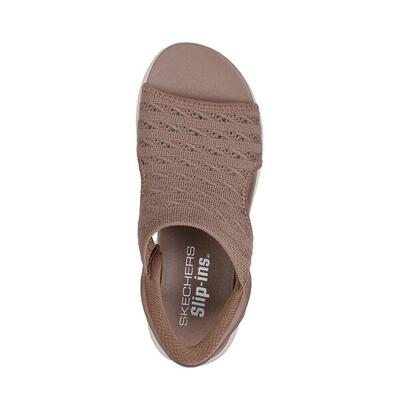 Sandalias Planas Mujer Skechers Marrón