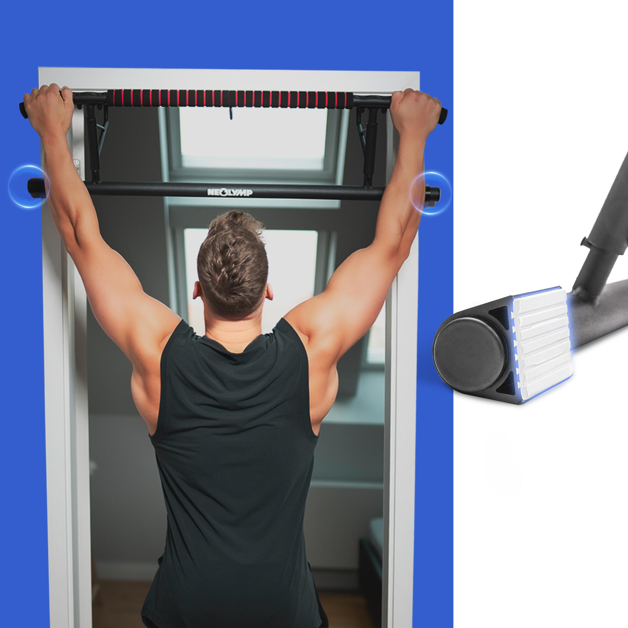 Deurrekstok – Pull-up bar zonder boren, ideaal voor thuisgebruik krachttraining 3/7