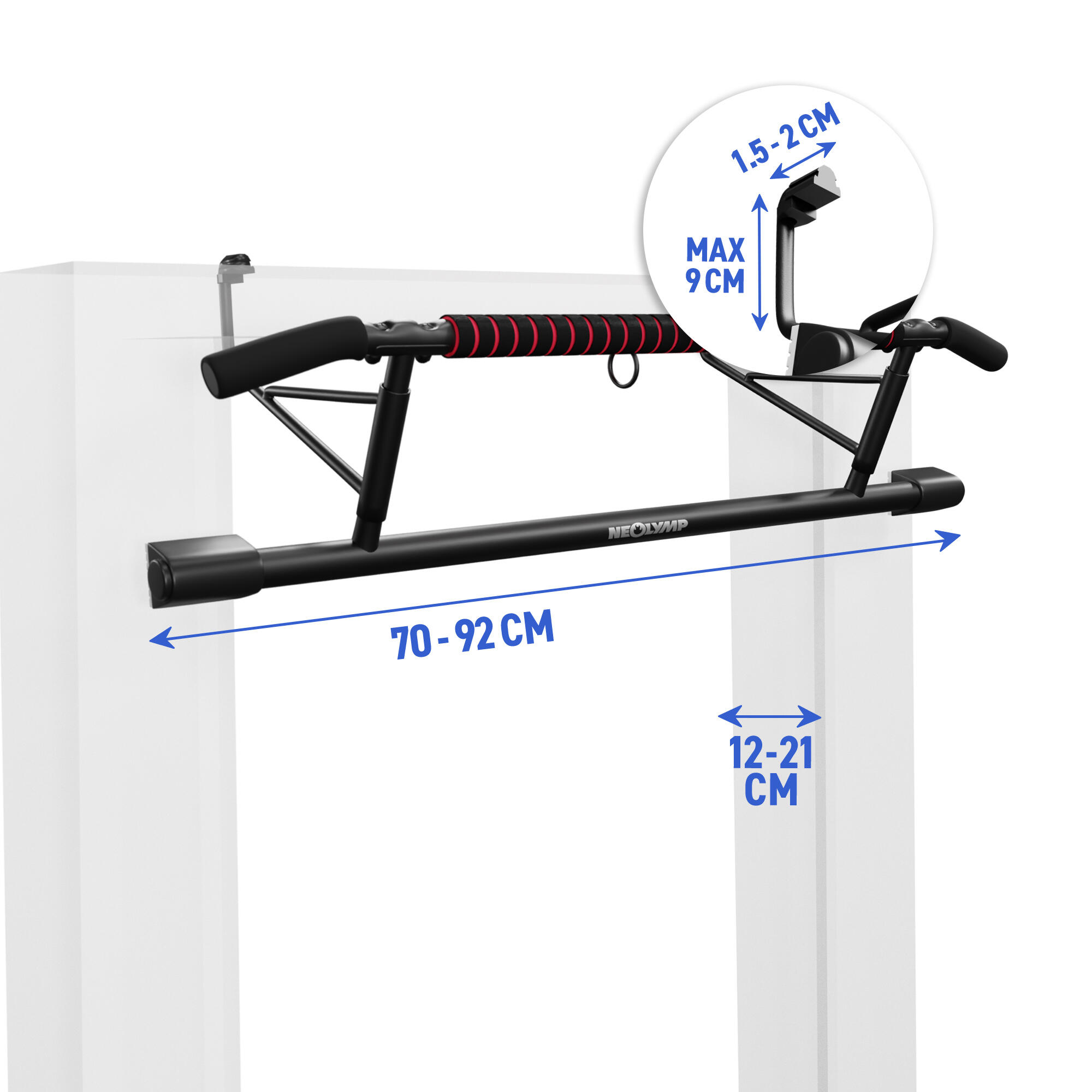 Deurrekstok – Pull-up bar zonder boren, ideaal voor thuisgebruik krachttraining 2/7