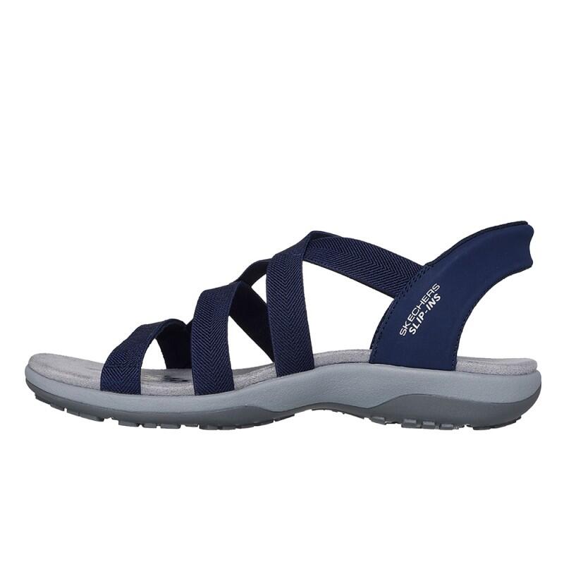 Skechers - Sandalias Planas Mujer Skechers  Azul - Sandales - Bleu - 36 - Decathlon