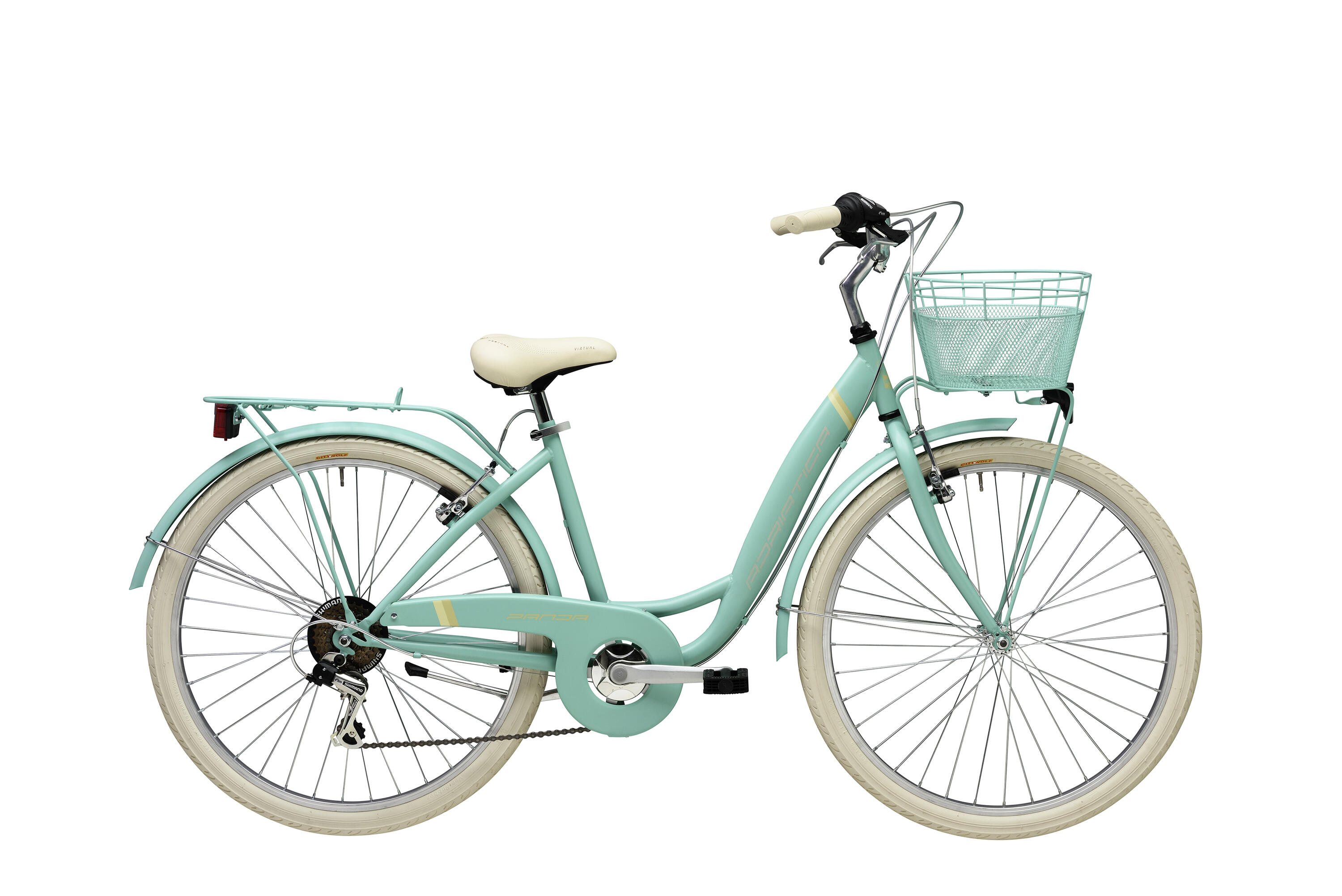 ADRIATICA ADRIATICA Cityfahrrad 26 Zoll PANDA Lady Grün inkl. Korb