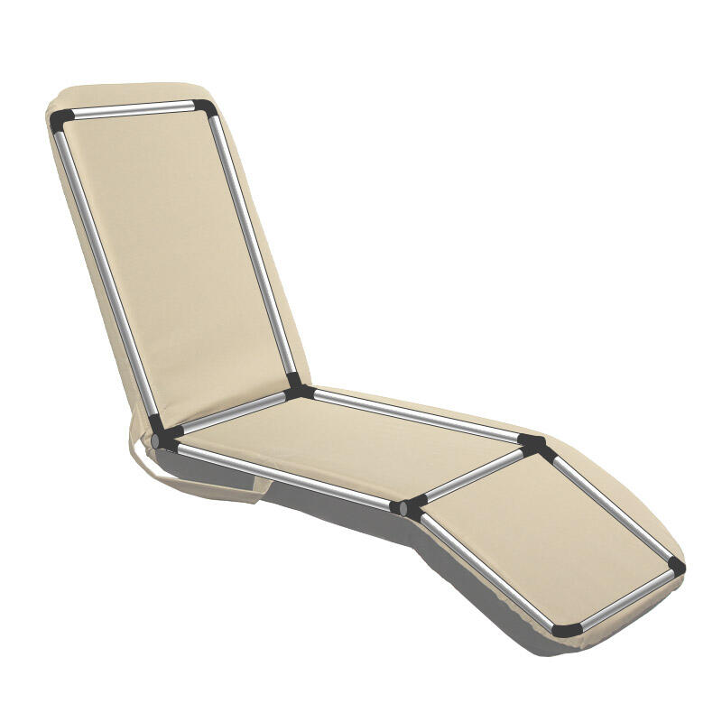 Siège inclinable autoportant avec repose pied - caramel